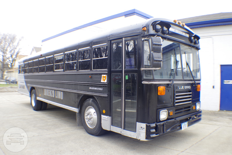 30 passenger Blue Bird
Party Limo Bus /
Akron, OH

 / Hourly $500.00
