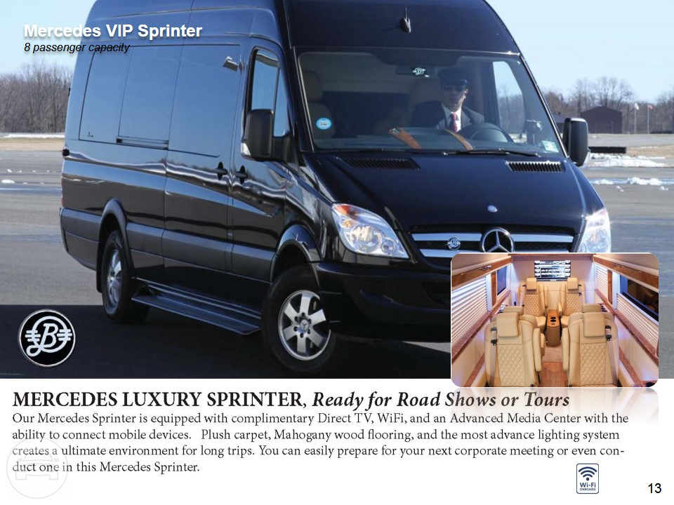 Mercedes VIP Sprinter
Van /
New York, NY

 / Hourly $0.00

