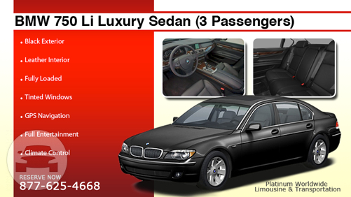 BMW 750 Li Luxury Sedan (3 Passengers)
Sedan /
Los Angeles, CA

 / Hourly $0.00
