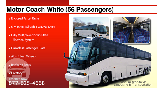 Motor Coach White (56 Passengers)
Coach Bus /
Los Angeles, CA

 / Hourly $0.00
