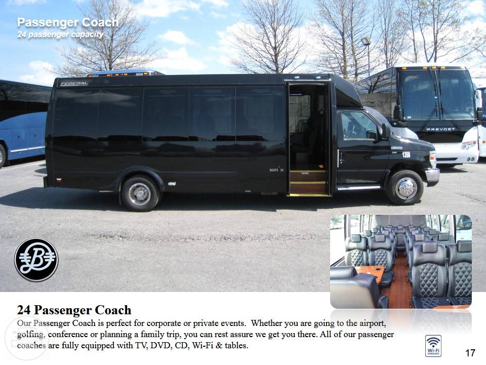 24 Passenger Coach
Coach Bus /
New York, NY

 / Hourly $0.00
