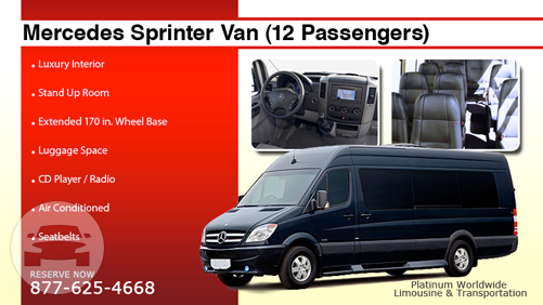 Mercedes Sprinter Van (12 Passengers)
Van /
Los Angeles, CA

 / Hourly $0.00
