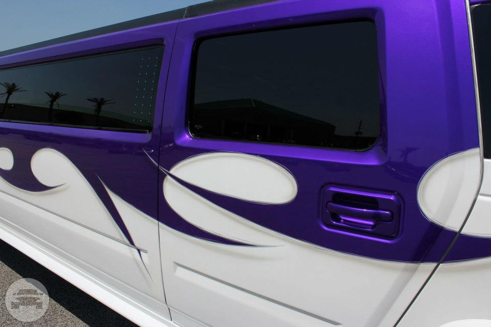 purple hummer limo