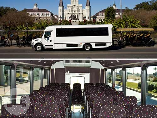 25 to 33 Passengers Mini Bus
Coach Bus /
Metairie, LA

 / Hourly $0.00
