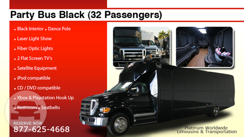 Party Bus Black (32 Passengers)
Party Limo Bus /
Los Angeles, CA

 / Hourly $0.00
