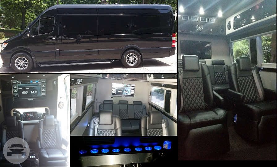 8 Seater Passenger Luxury Mercedes Benz Sprinter Limo Van | Atlanta VIP  Ride Incorporated: online reservation