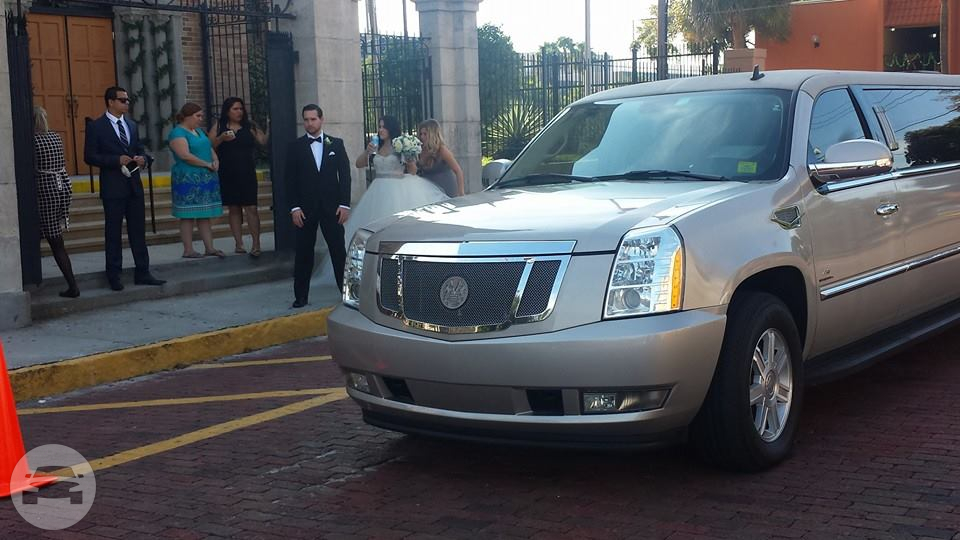 White Cadillac Escalade Limousine (Super Stretch)
Limo /
St. Petersburg, FL

 / Hourly $0.00
