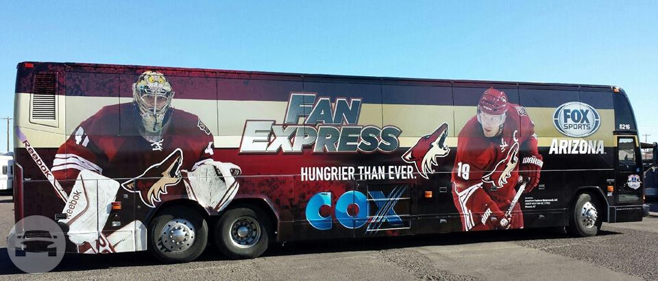 Fox Sports Arizona Fan Express Bus
Coach Bus /
Phoenix, AZ

 / Hourly $0.00
