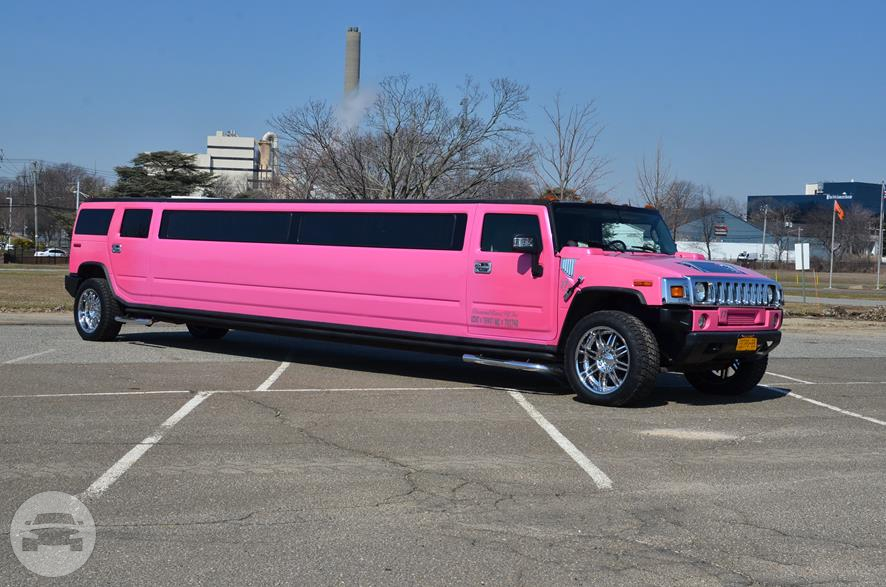 Pink Stretched H2 Hummer Limousine Lambo Diamond