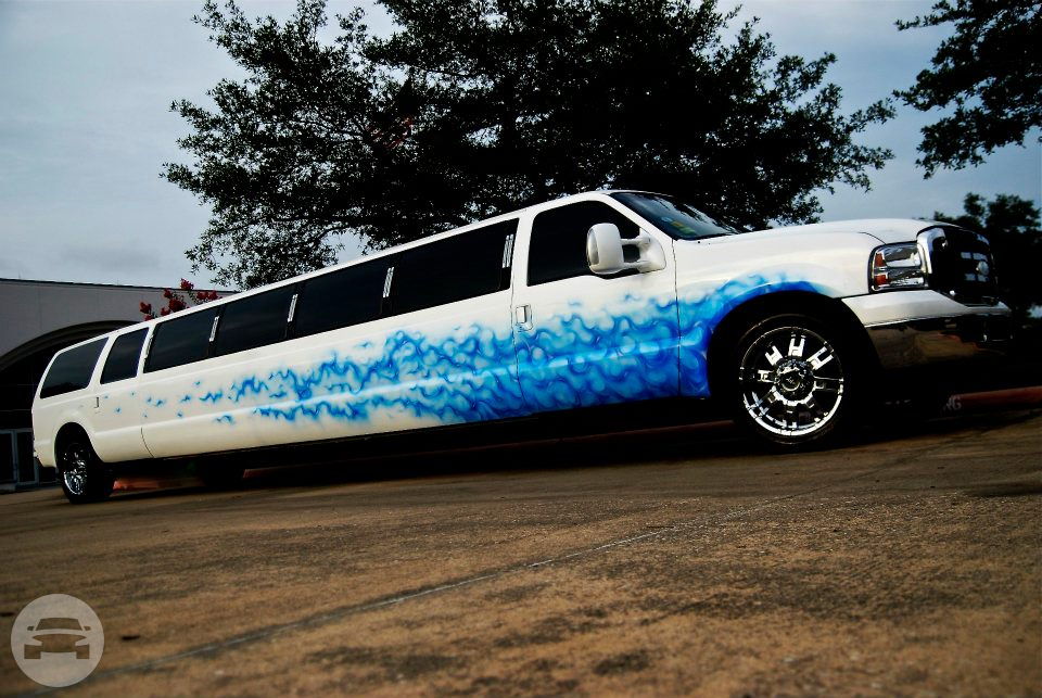 CUSTOM PAINTED BLUE FLAME EXCURSION -18-20 Pass.
Limo /
Humble, TX

 / Hourly $0.00
