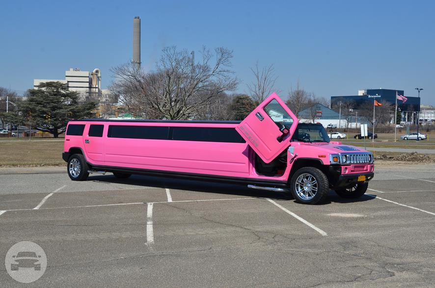 Pink Stretched H2 Hummer Limousine Lambo Diamond Limousine Online Reservation