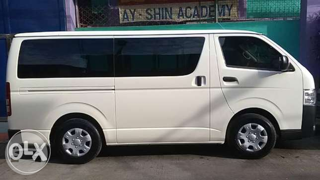 Toyota Hi-Ace Commuter 2017
Van /
Manila, Metro Manila

 / Hourly (City Tour) $800.00
 / Airport Transfer $2,500.00
