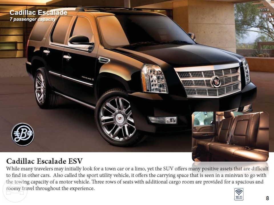 Cadillac Escalade ESV
SUV /
New York, NY

 / Hourly $0.00
