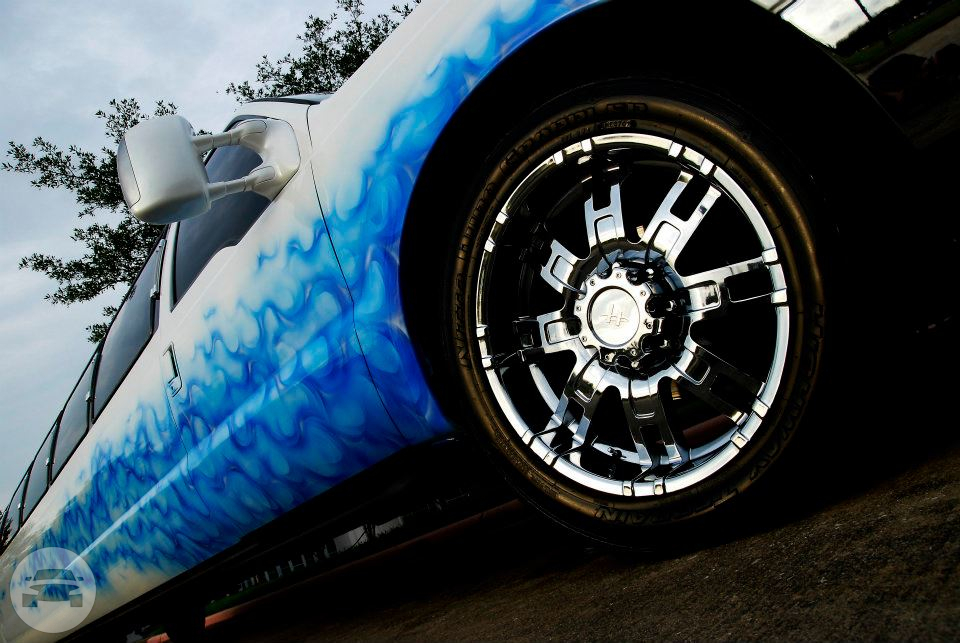 CUSTOM PAINTED BLUE FLAME EXCURSION -18-20 Pass.
Limo /
Houston, TX

 / Hourly $0.00
